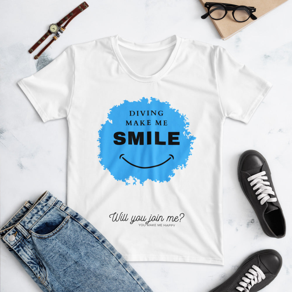 Diving Make me Smile (T-shirt Femme)